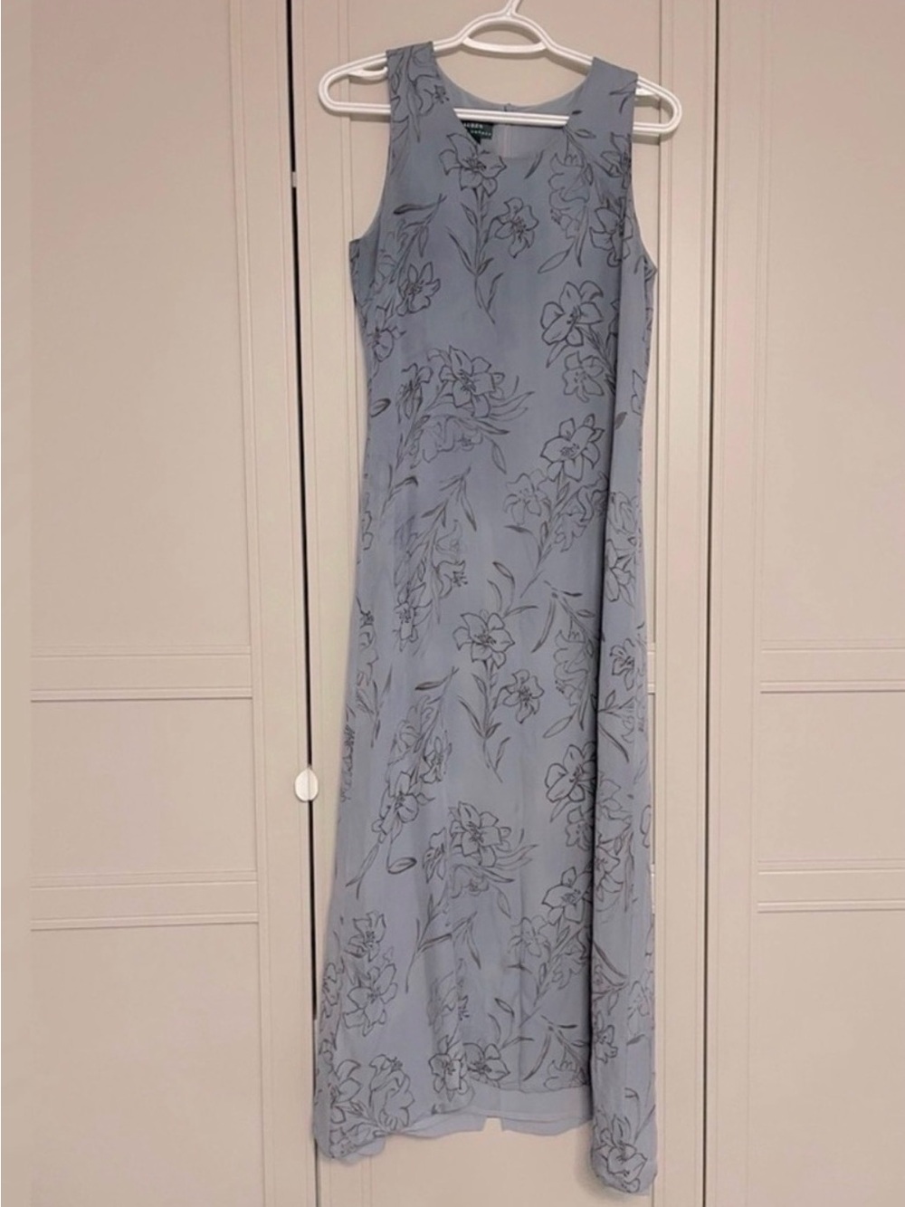 Lauren Ralph Lauren Light Blue Floral Maxi Dress